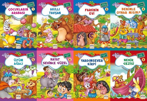 Neşeli Orman Hikayeler Dizisi-8 Kitap Takım Küçük Boy