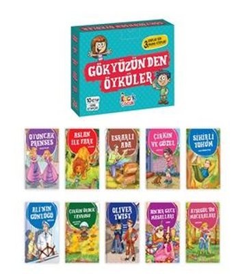 Gökyüzünden Öyküler Seti - 10 Kitap+ Soru Kitapçığı Takım