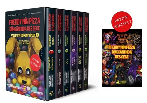 Fazbear'ın Korkunç Tipleri Seti - 6 Kitap Takım - Poster Hediyeli Kutulu