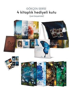 Gökçen Serisi 4 Kitaplık Hediyeli Kutu Yan Boyamalı