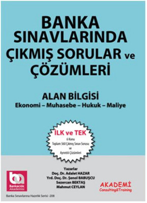 Banka Sınavlarında Çıkmış Sorular ve Çözümleri Alan Bilgisi