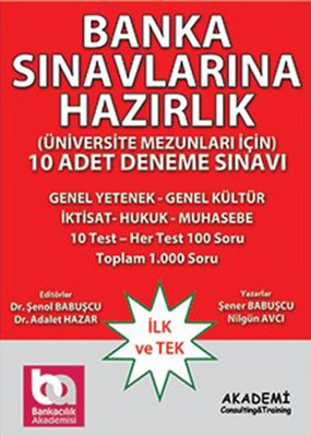 Banka Sınavlarına Hazırlık - 10 Adet Deneme Sınavı