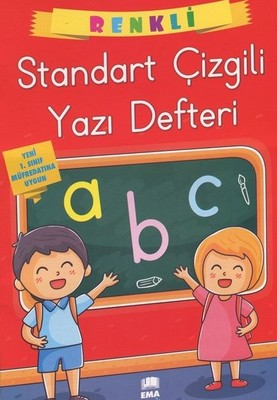 Renkli Standart Kare Çizgili Yazı Defteri