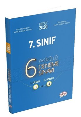 Hedef 2020 7.Sınıf 6 Fasiküllü Deneme Sınavı 3+3