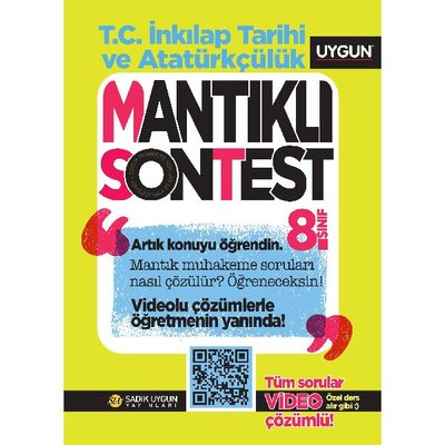 8.Sınıf Mantıklı Son Test T.C. İnkılap Tarihi Ve Atatürkçülük