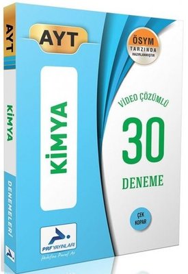 AYT Kimya Video Çözümlü 30 Deneme