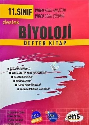 11.Sınıf Biyoloji Destek Defterim