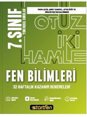7. Sınıf Fen Bilimleri 32 Deneme Haftalık Kazanım Denemeleri