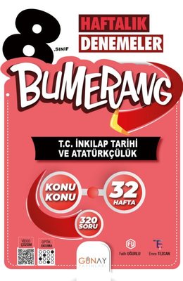 8. Sınıf Bumerang 32 Haftalık T.C. İnkılap Tarihi Ve Atatürkçülük Denemeleri