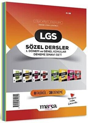 2025 LGS Sözel Dersler 1. Dönem ve Genel Konular Deneme Sınavı Seti 8 Fasikül 38 Deneme