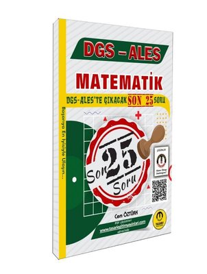 DGS ALES Matematik Son 25 Çıkacak Soru Bankası