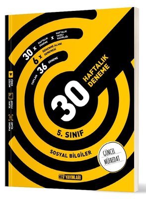 5. Sınıf Sosyal Bilgiler Haftalık Deneme