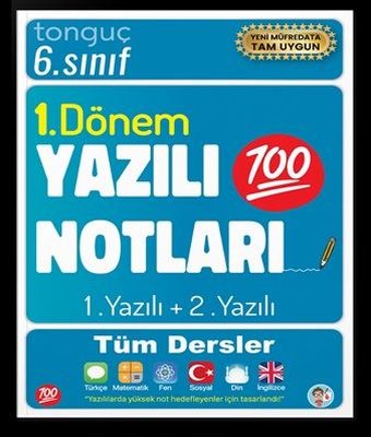 6. Sınıf 1. Dönem Yazılı Notları - 1 ve 2. Yazılı Tüm Dersler