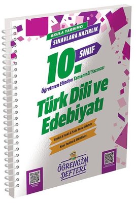 10. Sınıf Türk Dili Edebiyatı Öğrencim Defteri