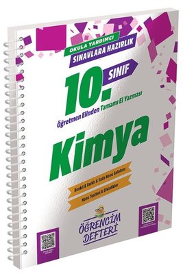 10. Sınıf Kimya Öğrencim Defteri