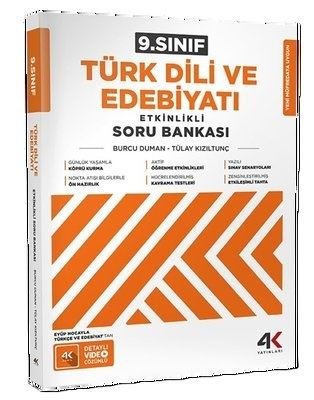 9. Sınıf Türk Dili Ve Edebiyatı Etkinlikli Soru Bankası
