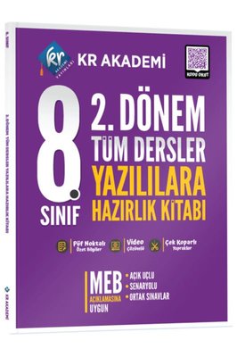8. Sınıf 2. Dönem Tüm Dersler Yazılılara Hazırlık Kitabı