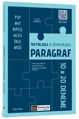 TYT AYT KPSS ALES DGS MSÜ Taktiklerle ve Stratejilerle Paragraf 10 x 20 Deneme
